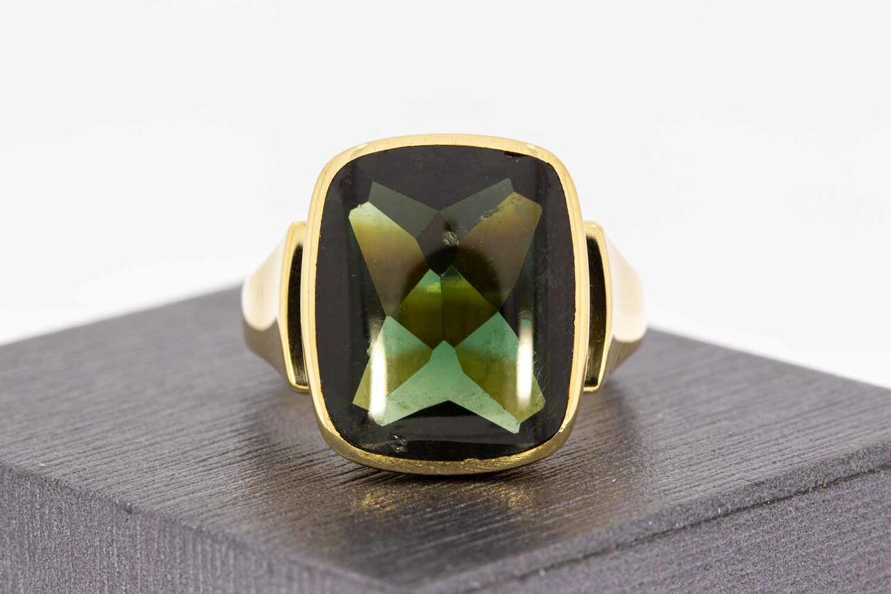Turmalin Ring 585 Gelbgold - 20,5 mm