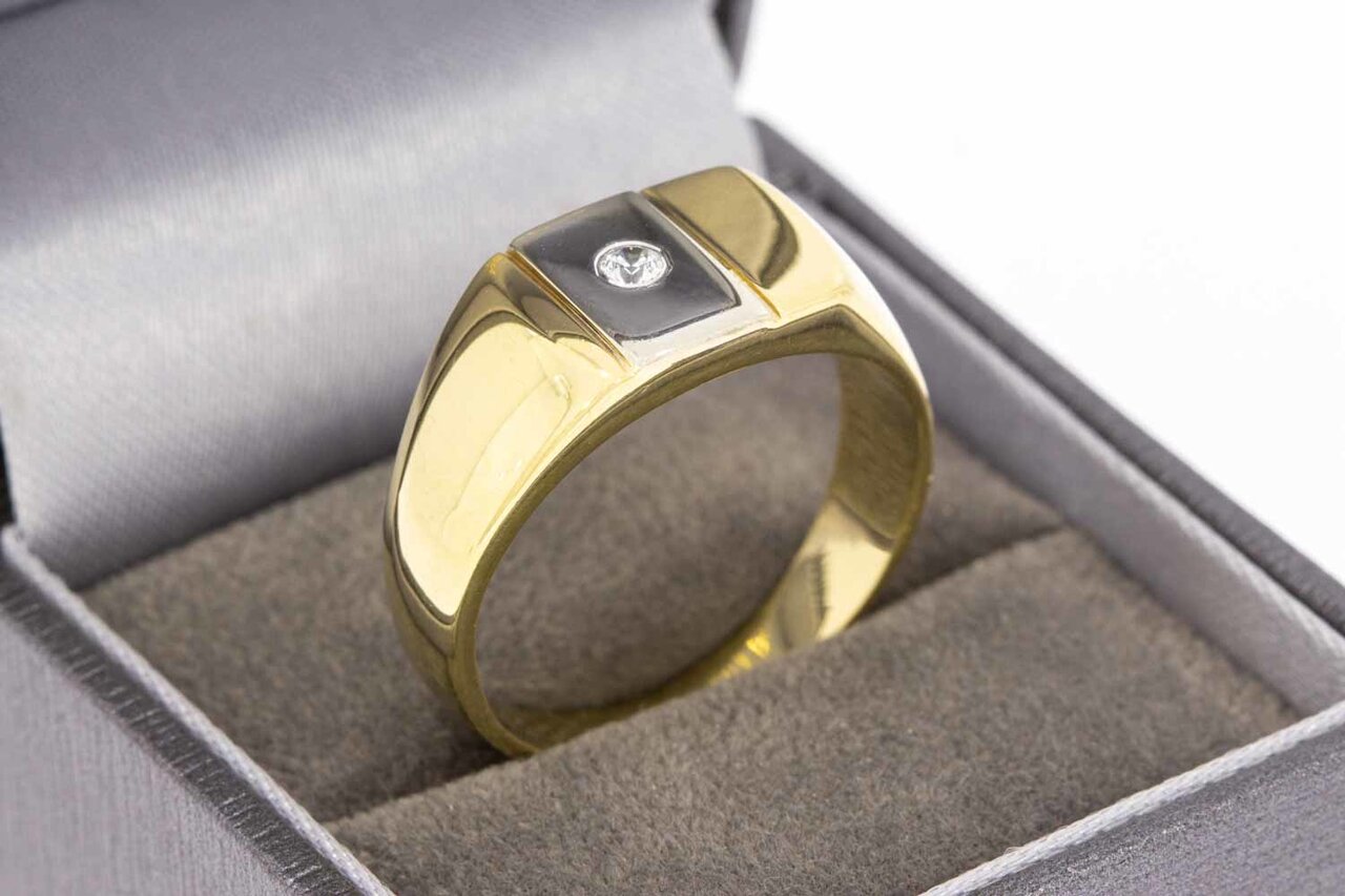 14 Karat Herren Gold Ring - 19,6 mm