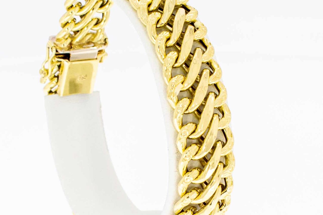 14 Karat geflochtenes Armband - 19,9 cm