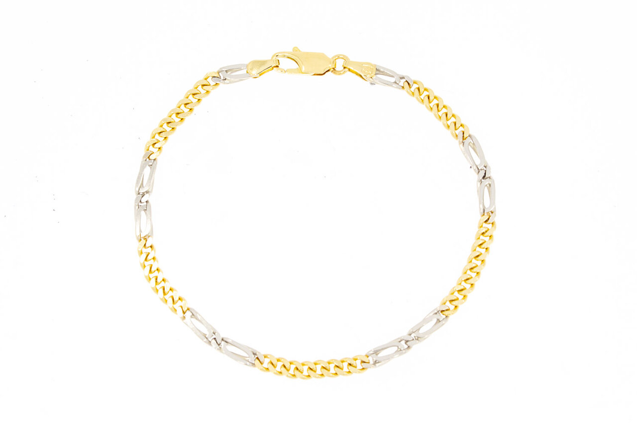 750 Gold Panzer Armband - 19,2 cm