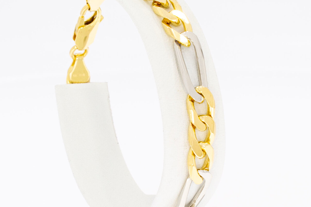 750 Figaro Gold Armband - 19,2 cm