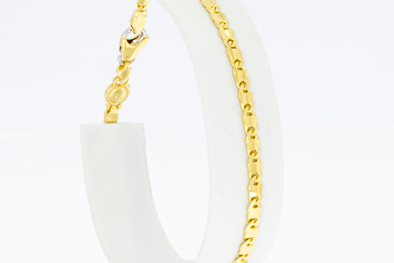 Falkenaugen Armband 18 Karat Gold - 19,5 cm