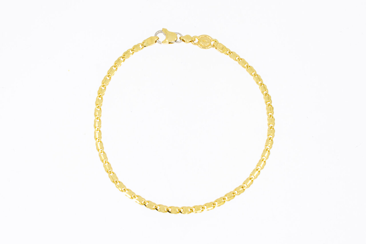 Falkenaugen Armband 18 Karat Gold - 19,5 cm