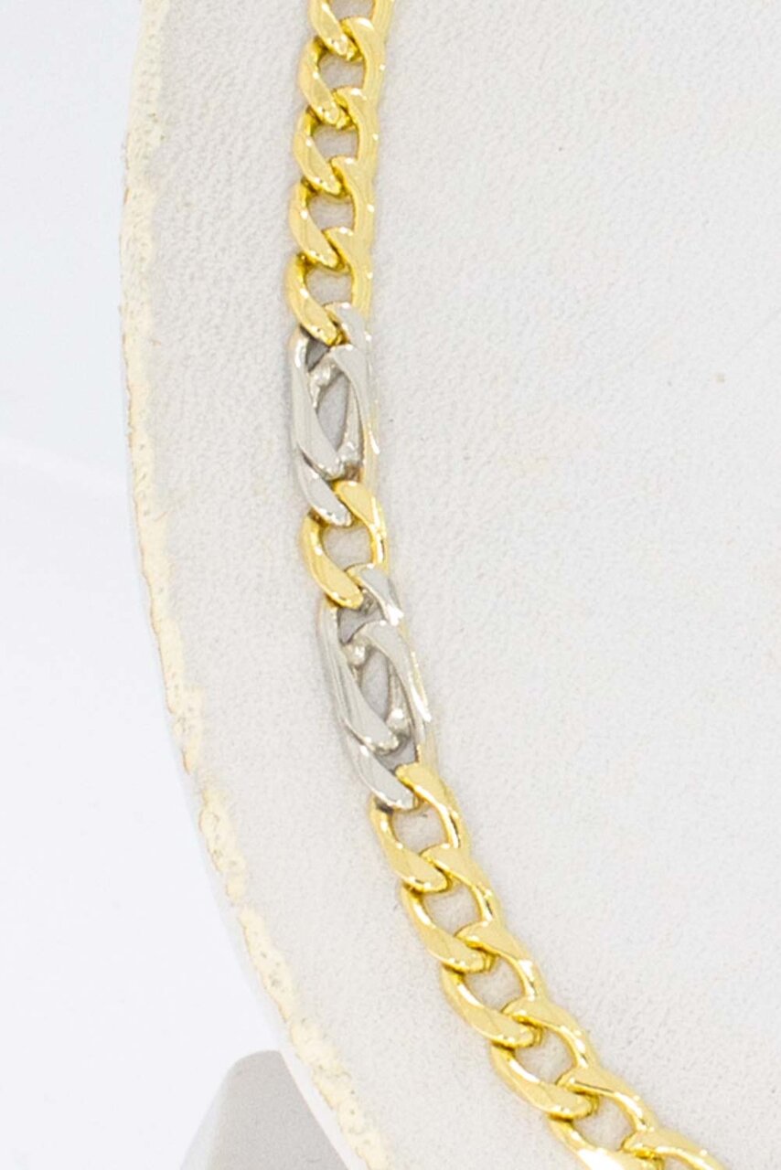 18 Karat bicolor Panzerkette - 60,1 cm