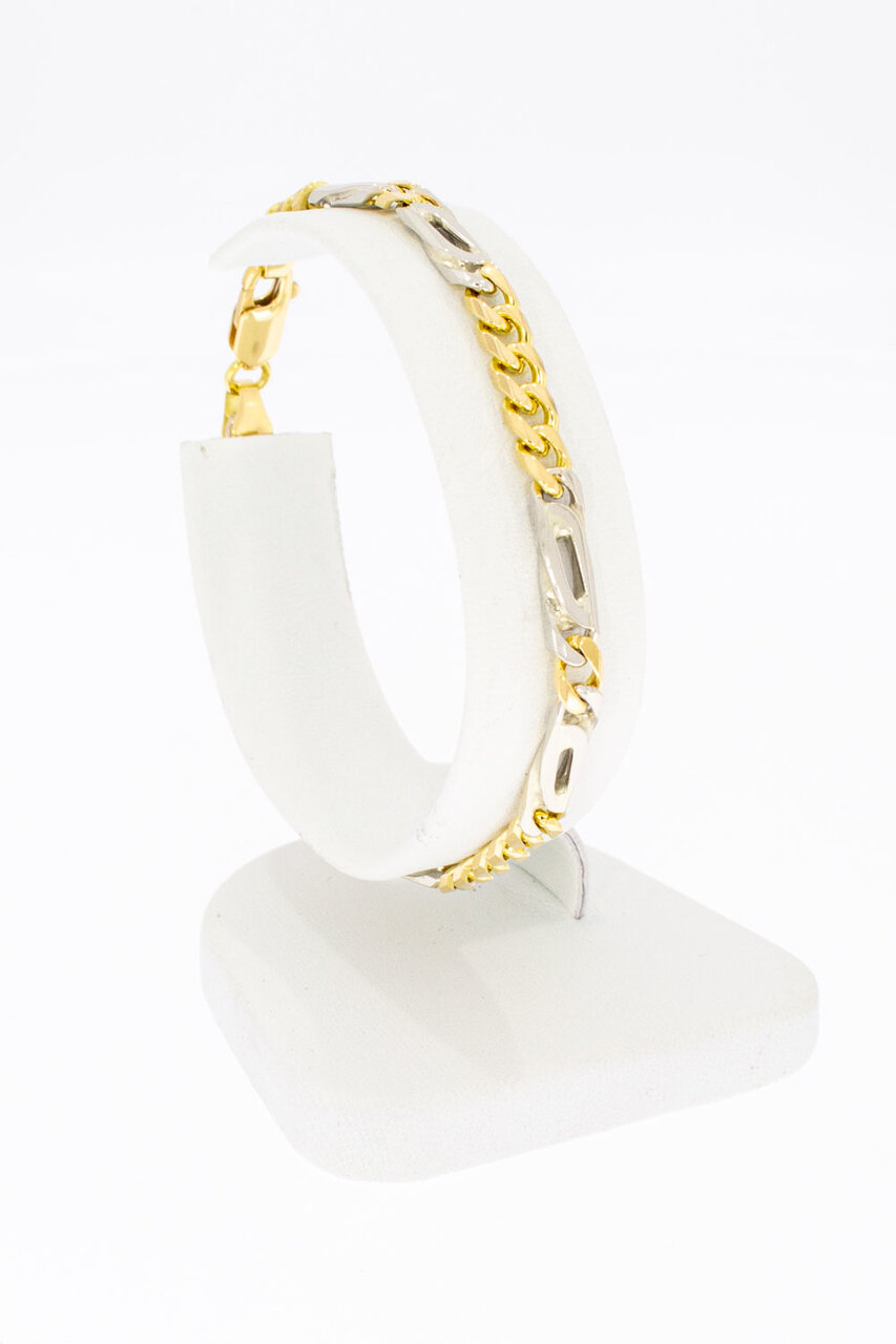 Panzer Armband 18 Karat Gold - 18,3 cm