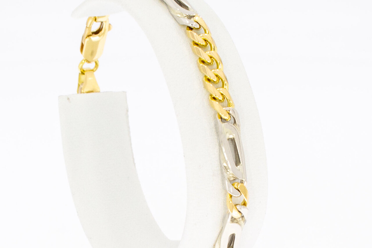 Panzer Armband 18 Karat Gold - 18,3 cm