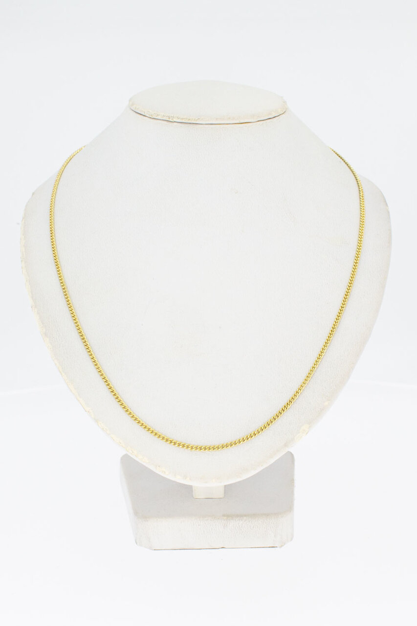 14 Karat Panzer Halskette Gelbgold - 66,8 cm