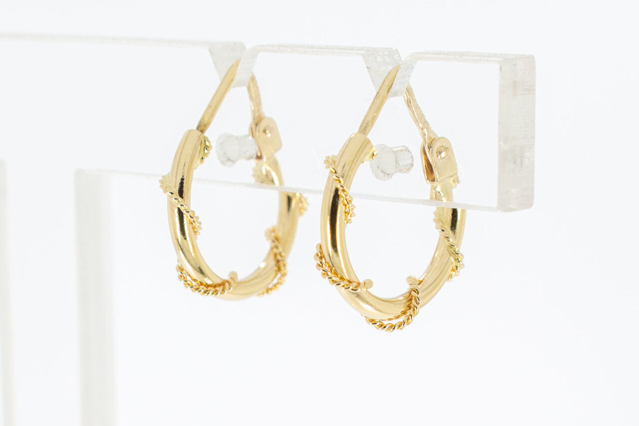 Damen Creolen 18 Karat Gold - 1,4 cm