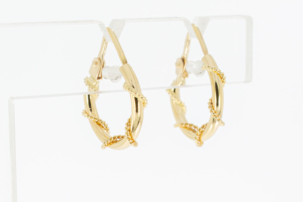 Damen Creolen 18 Karat Gold - 1,4 cm