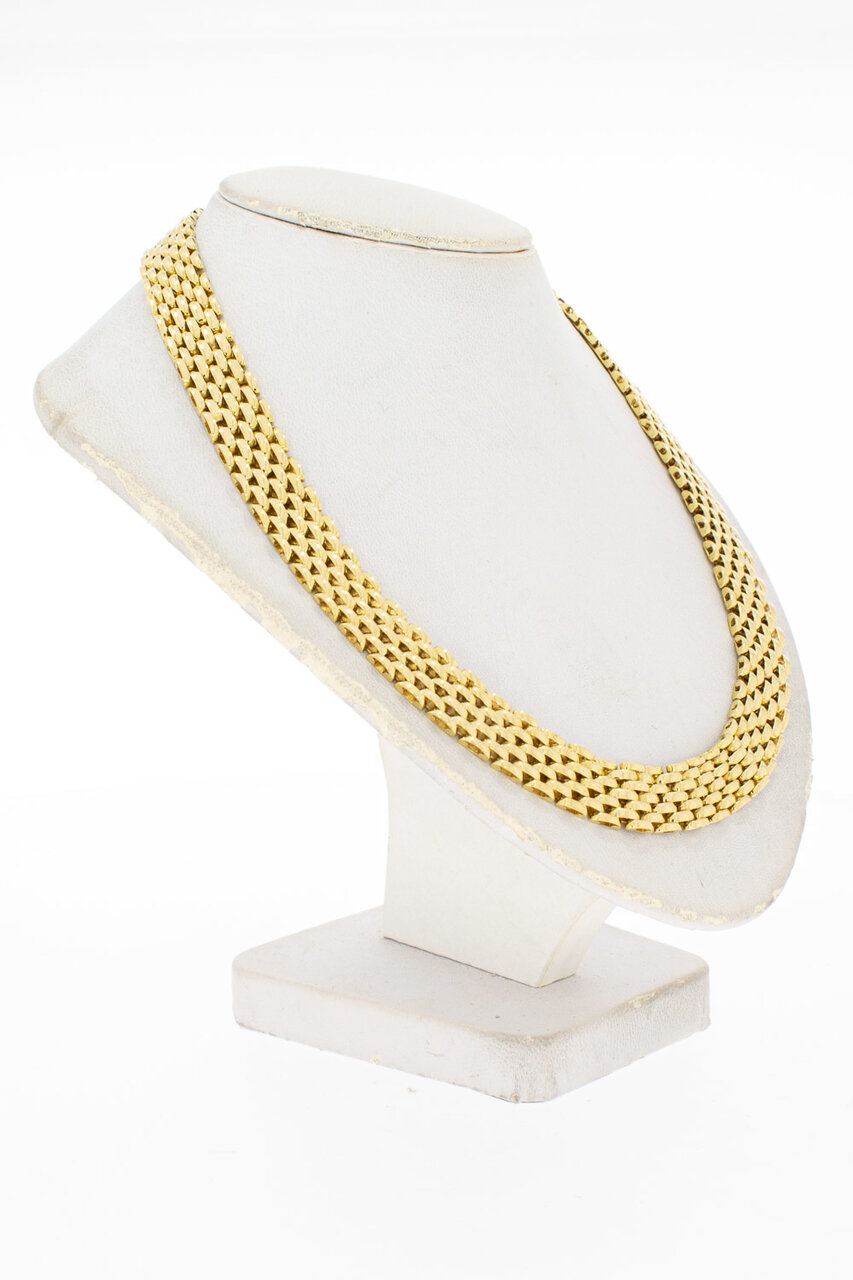 14 Karaat gouden Staafjes Collier - 44,2 cm