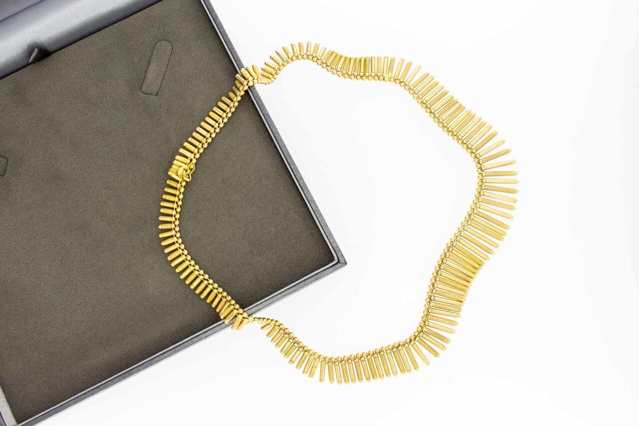 18 Karaat gouden Cleopatra Collier - 45 cm