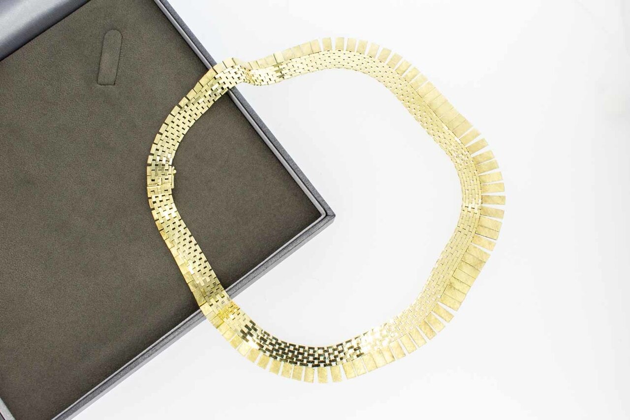 Cleopatra Collier 14 Karaat goud - 42,2 cm