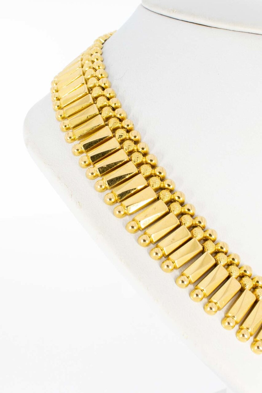 Cleopatra Collier 18 Karaat goud - 42,5 cm