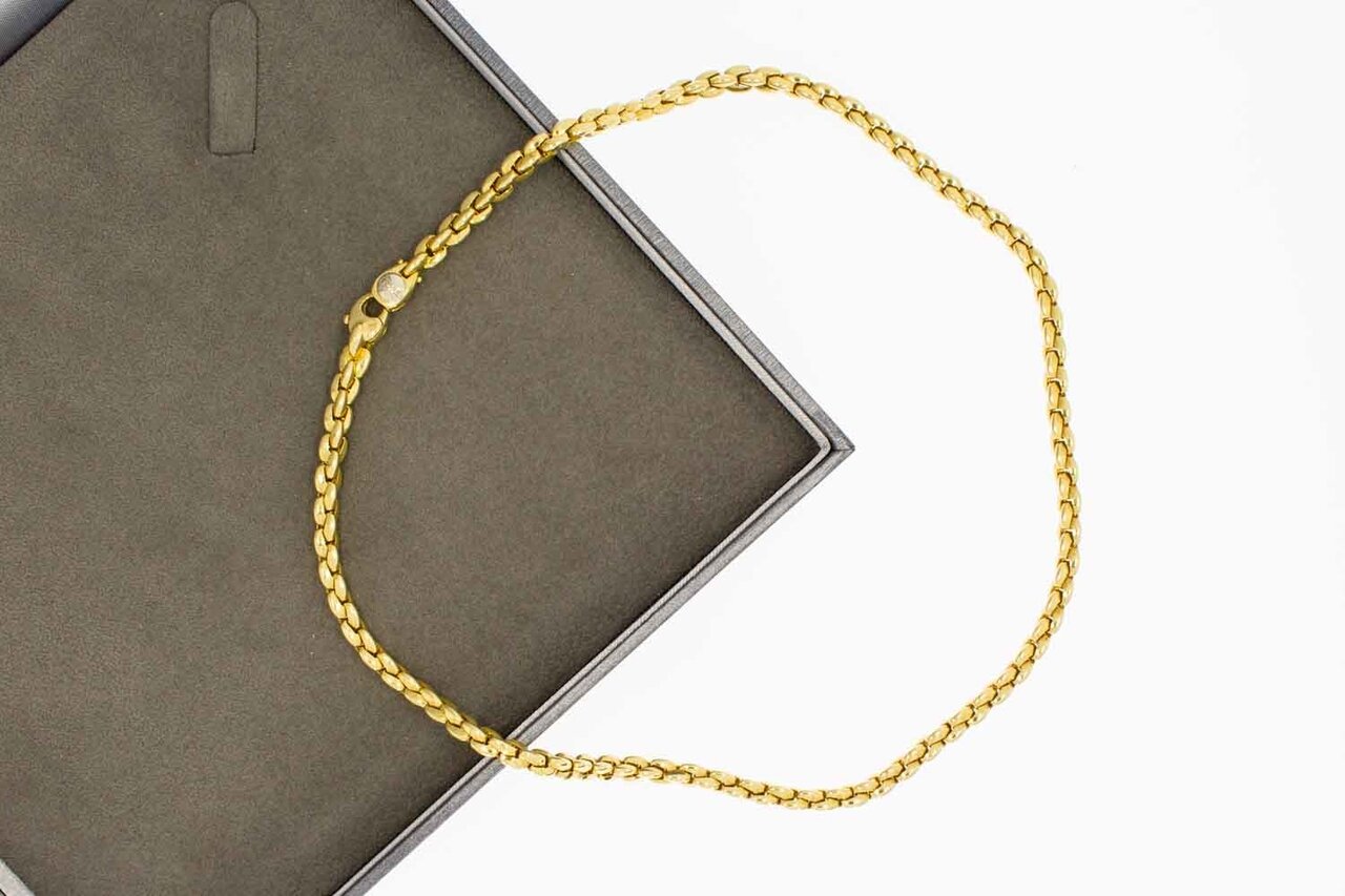 18 Karat Gold St&auml;bchenkette - 42,4 cm