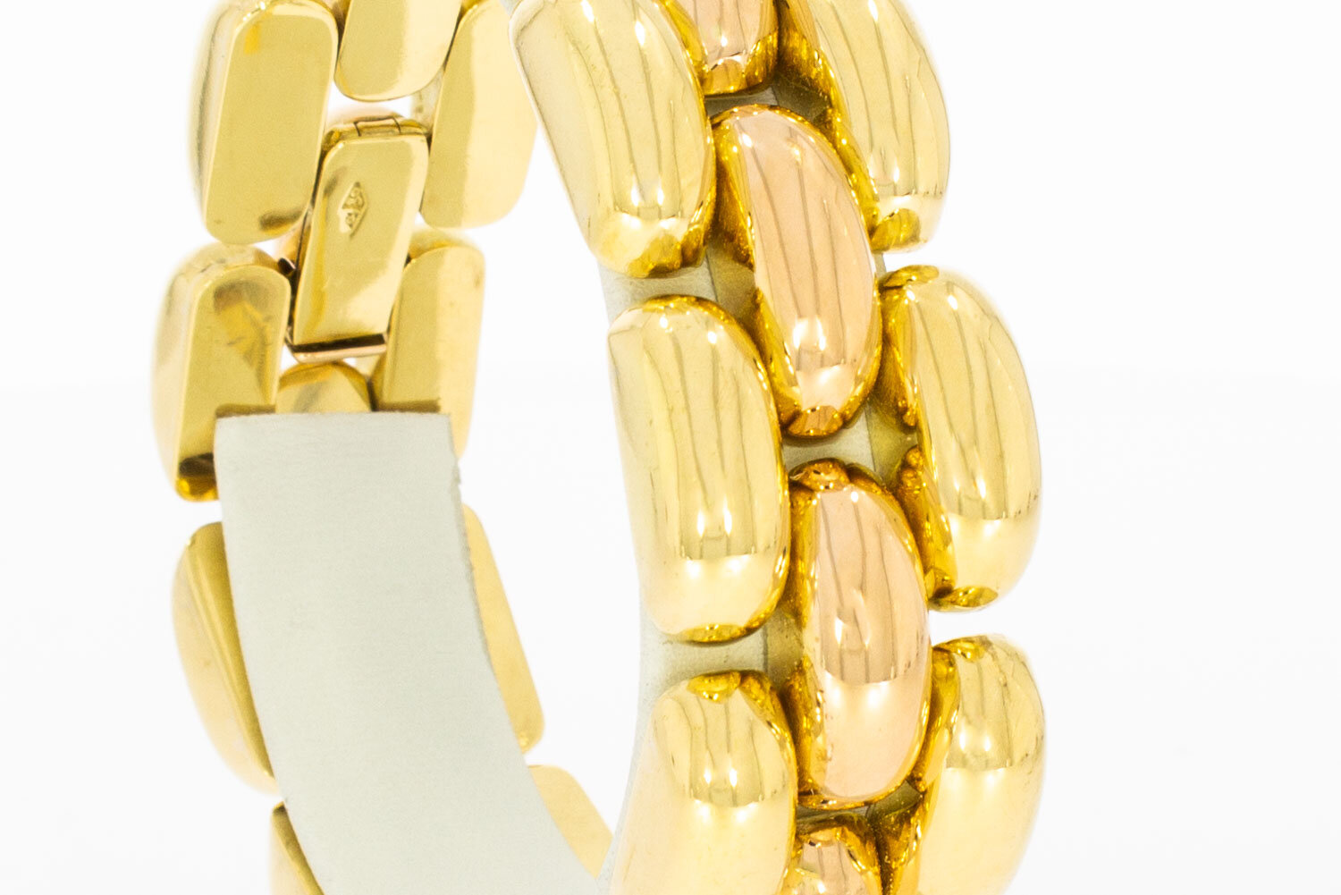 18 Karat Gold Herren Armband - 20 cm