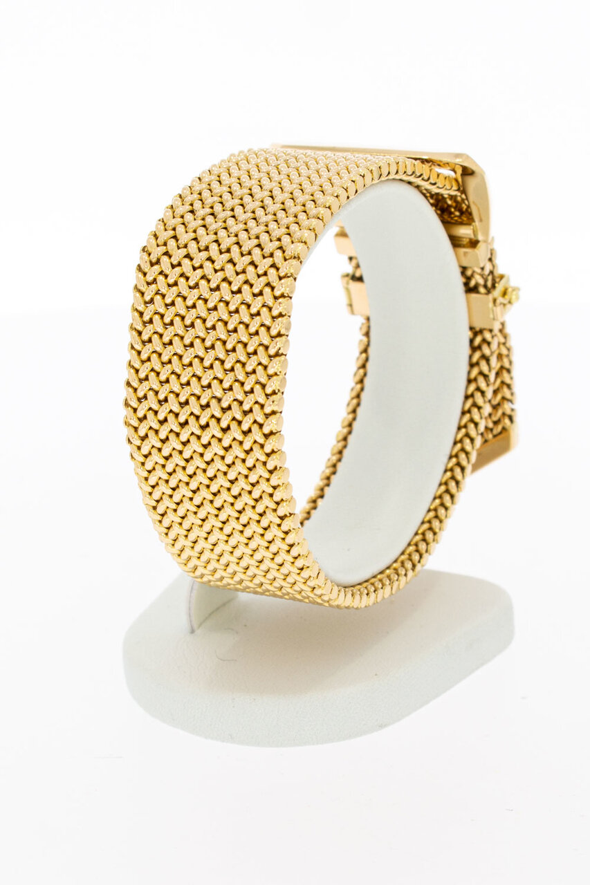 18 Karat Gold Breites Armband - 23,9 cm