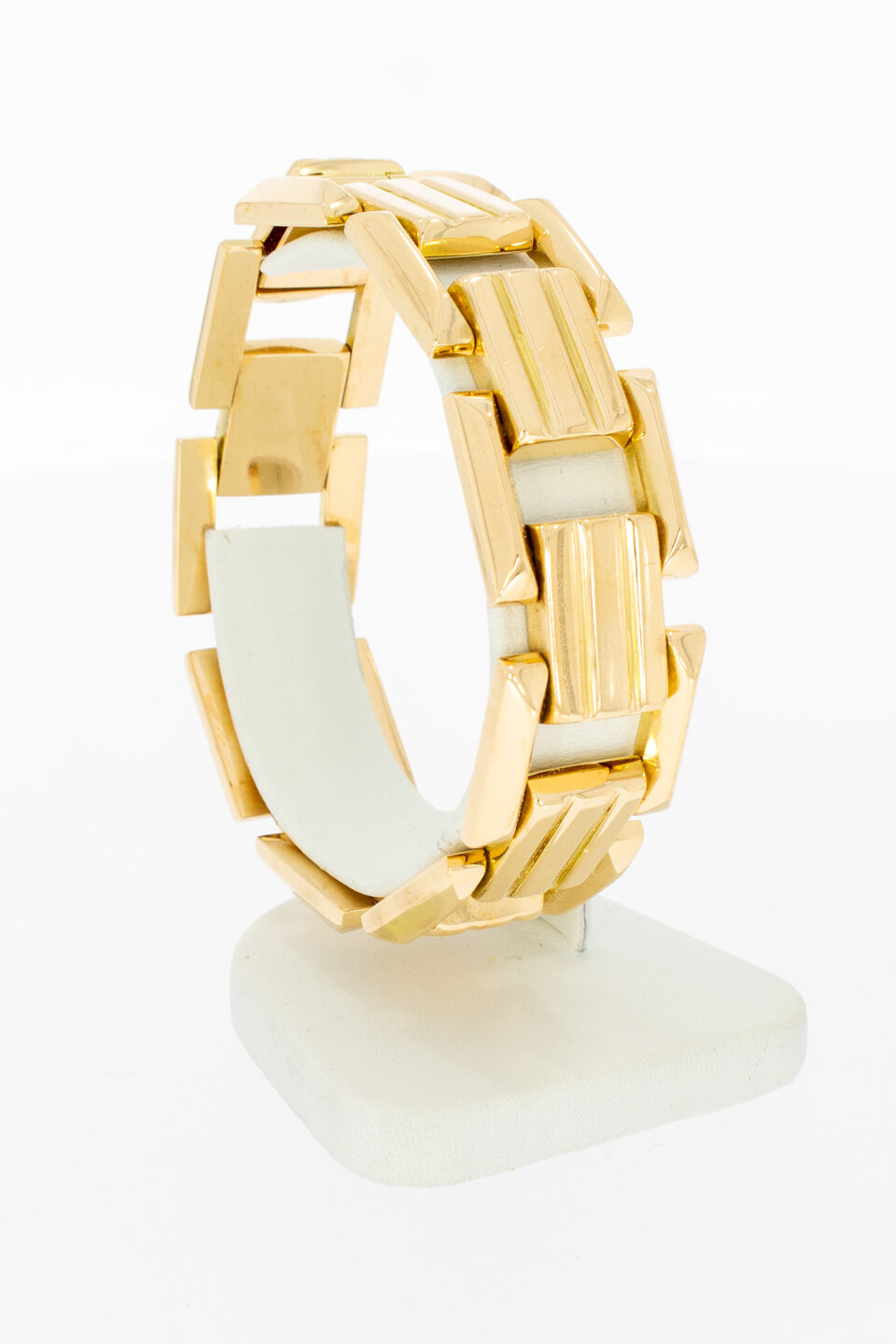 18 Karaat gouden Staafjes armband - 19,2 cm