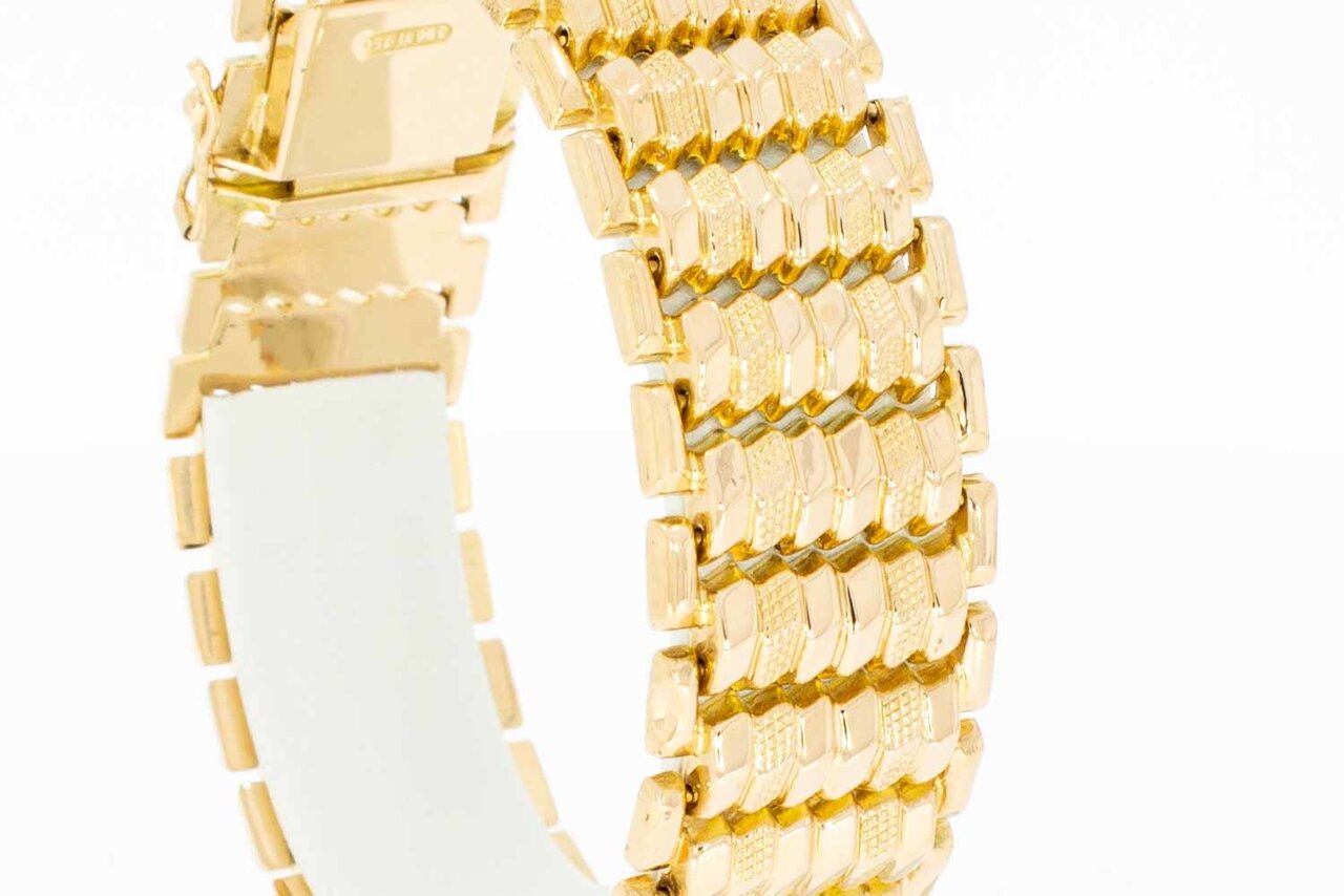 Vintage-armband 18 Karaat goud - 19,1 cm
