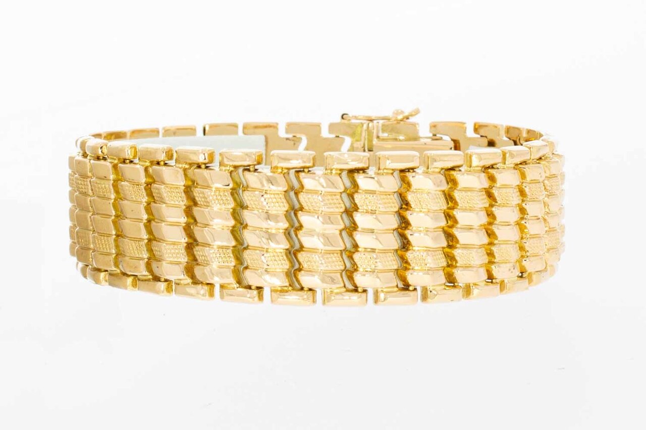 Vintage-armband 18 Karaat goud - 19,1 cm