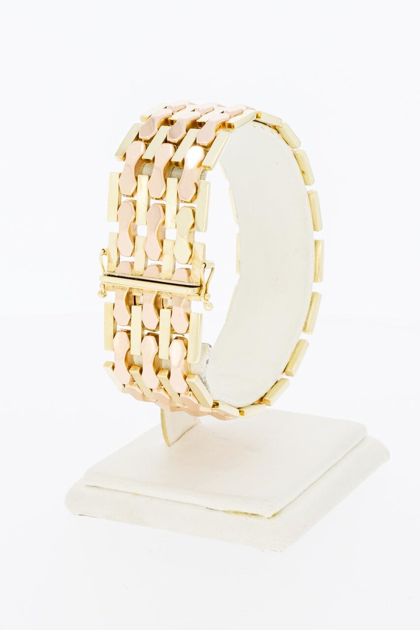 14 Karat Barren Goldarmband - 19 cm