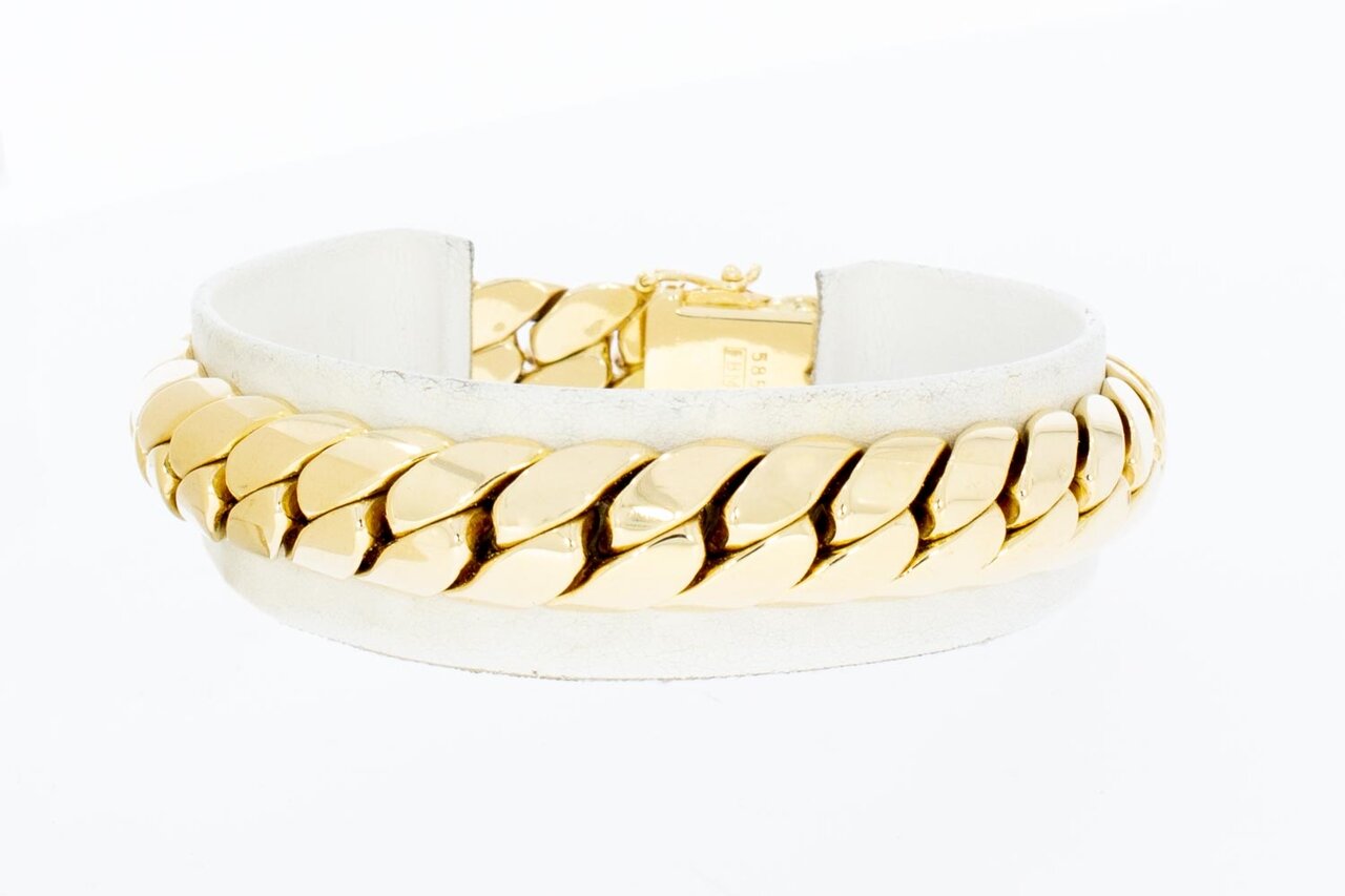 14 Karaat Gourmet goud armband - 19,4 cm