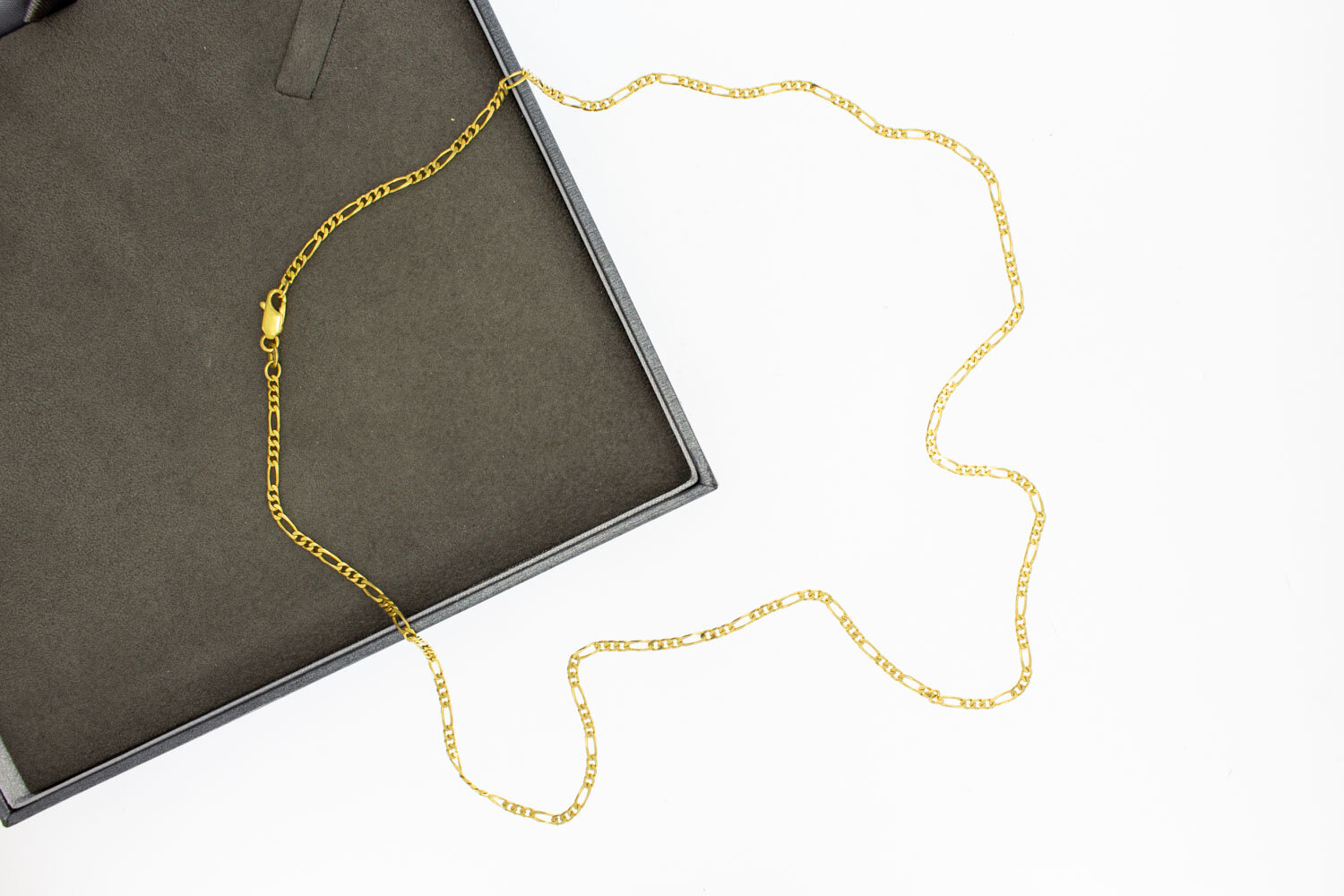 18 Karat Gold Figarokette - 60,2 cm