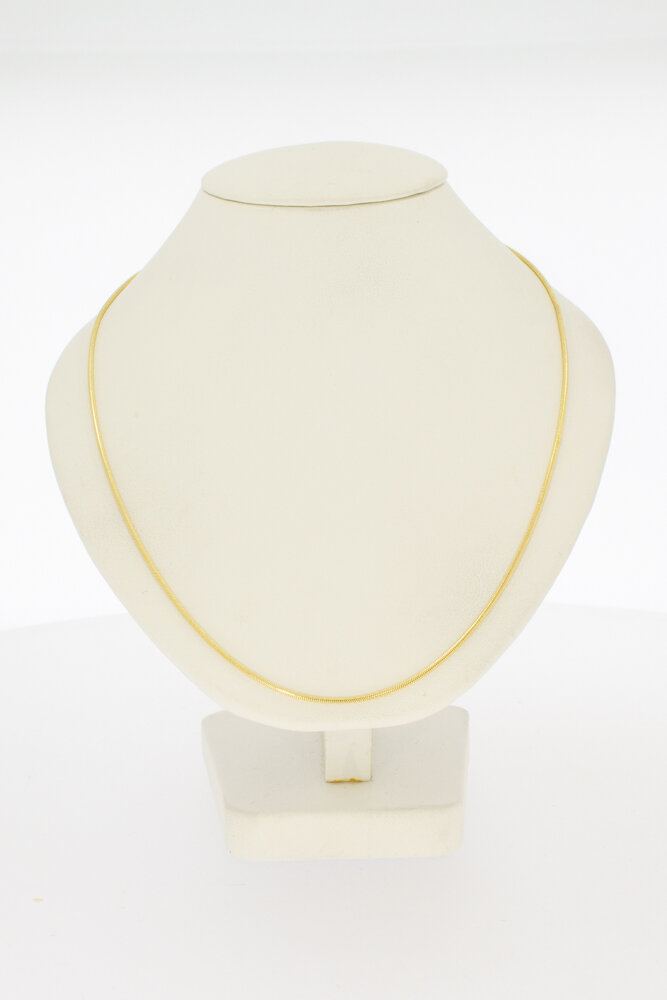585 Gold Schlangenkette Damen - 45,5 cm