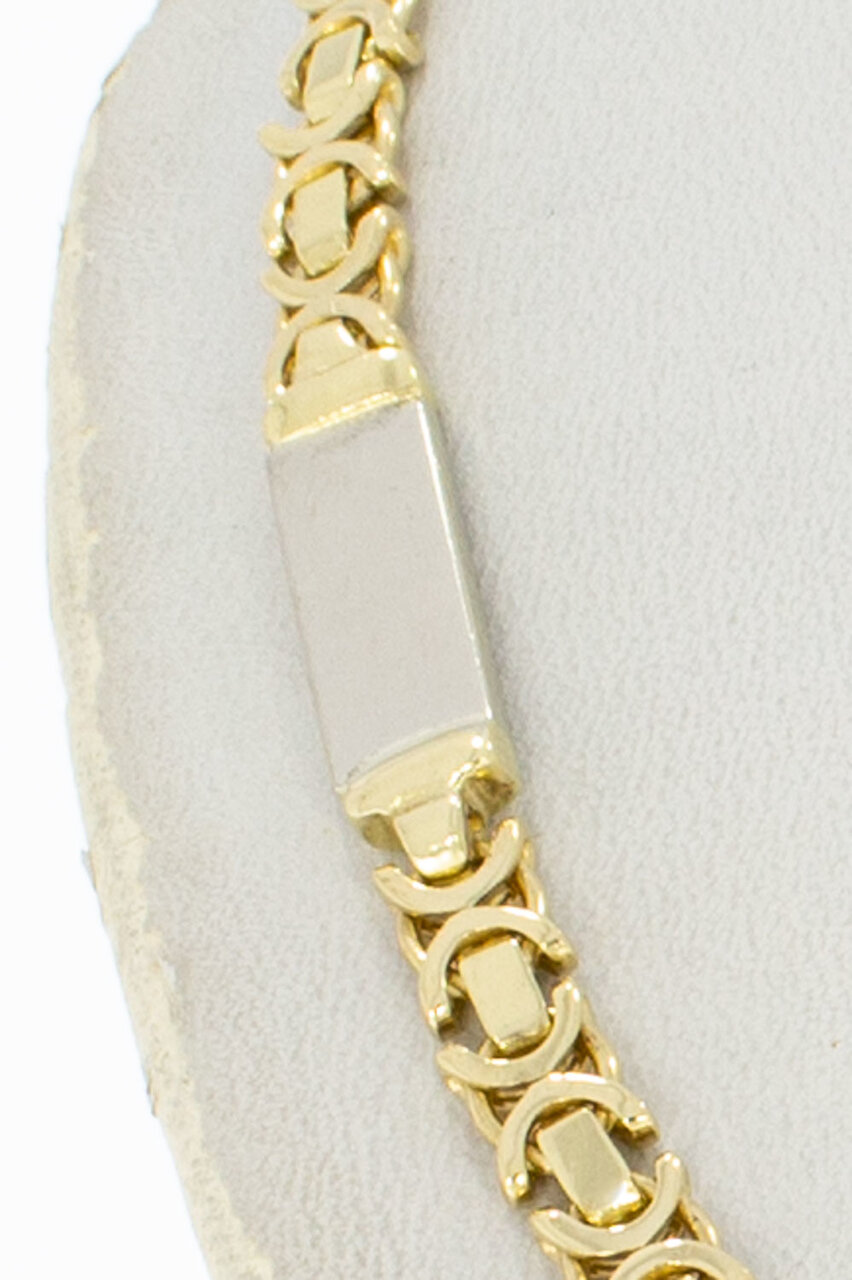 585 Bicolor-Gold K&ouml;nigskette - 42,9 cm