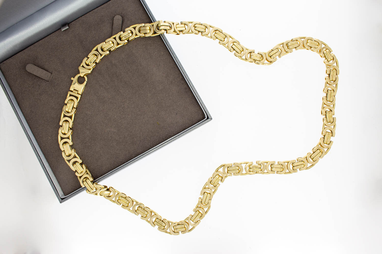 18 Karat Gold K&ouml;nigskette Herren - 77,8 cm