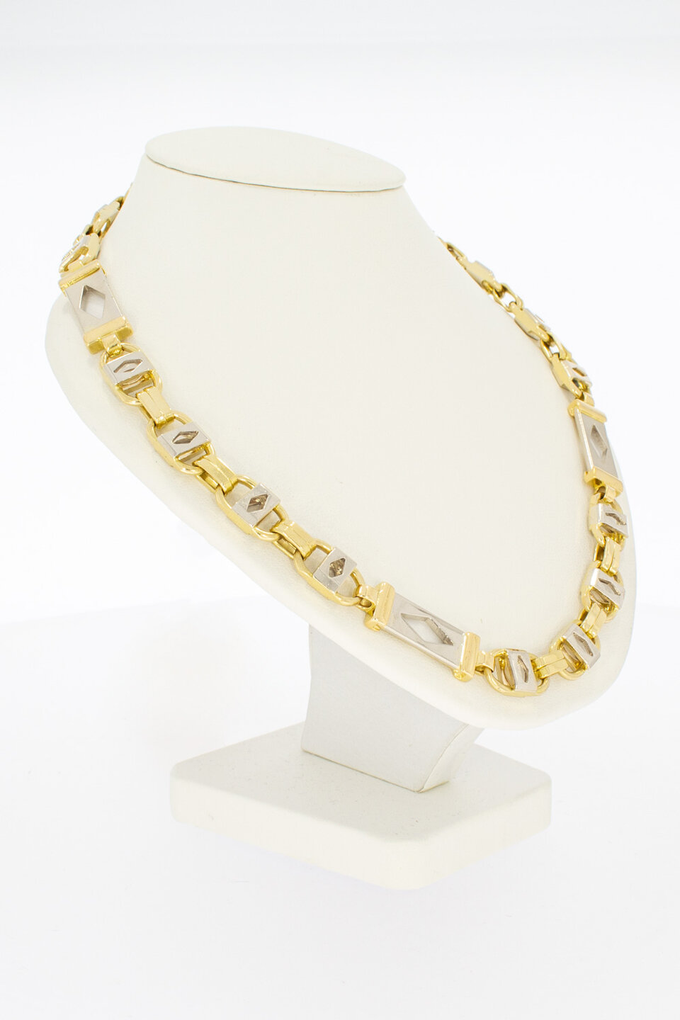 18 Karat Bicolor-Gold K&ouml;nigskette Magnum Herren - 66,3 cm