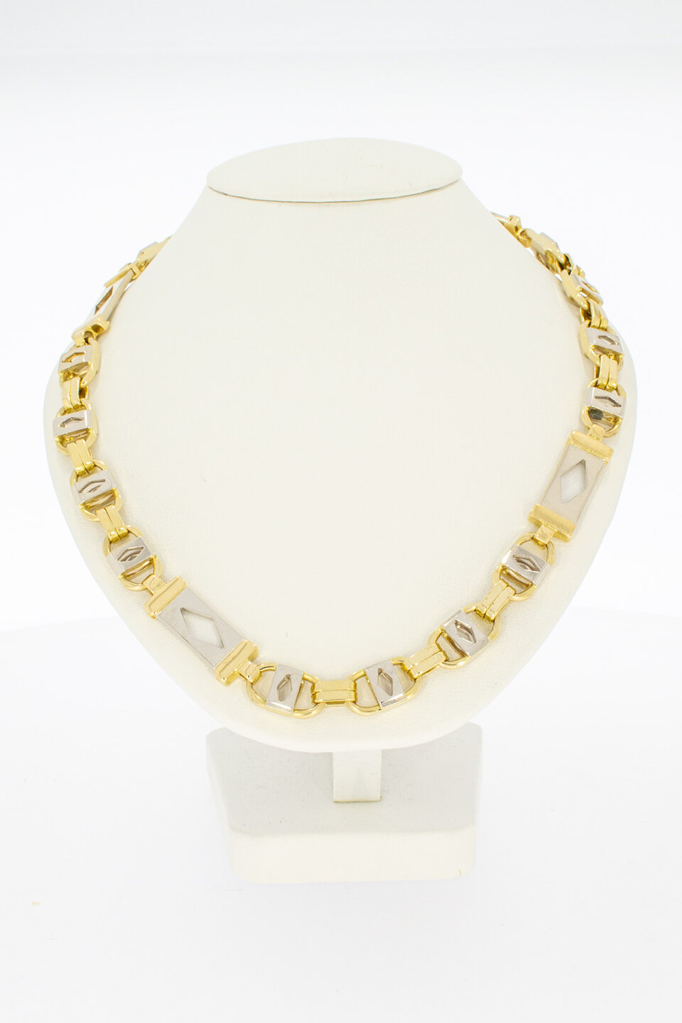 18 Karat Bicolor-Gold K&ouml;nigskette Magnum Herren - 66,3 cm