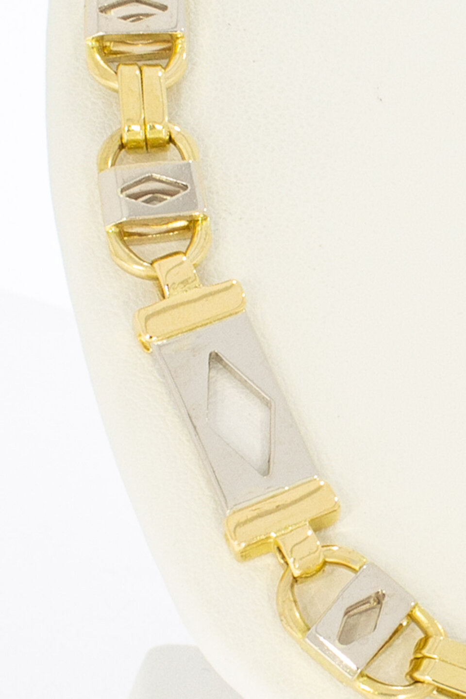 18 Karat Bicolor-Gold K&ouml;nigskette Magnum Herren - 66,3 cm