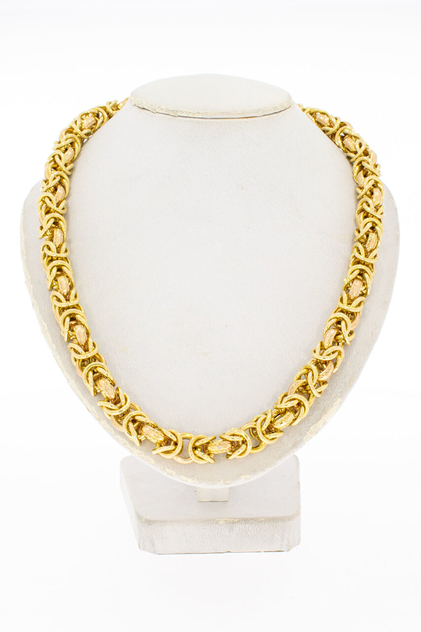 18 Karat Gold Byzantinische K&ouml;nigskette - 47,1 cm