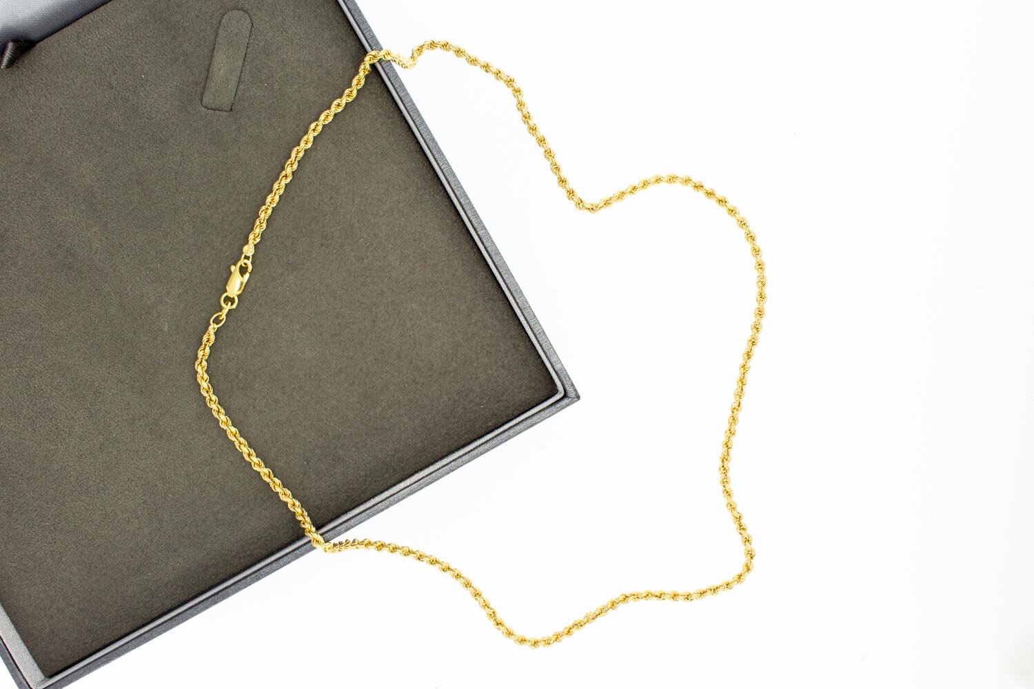 18 Karat Gold Kordelkette - 52,4 cm