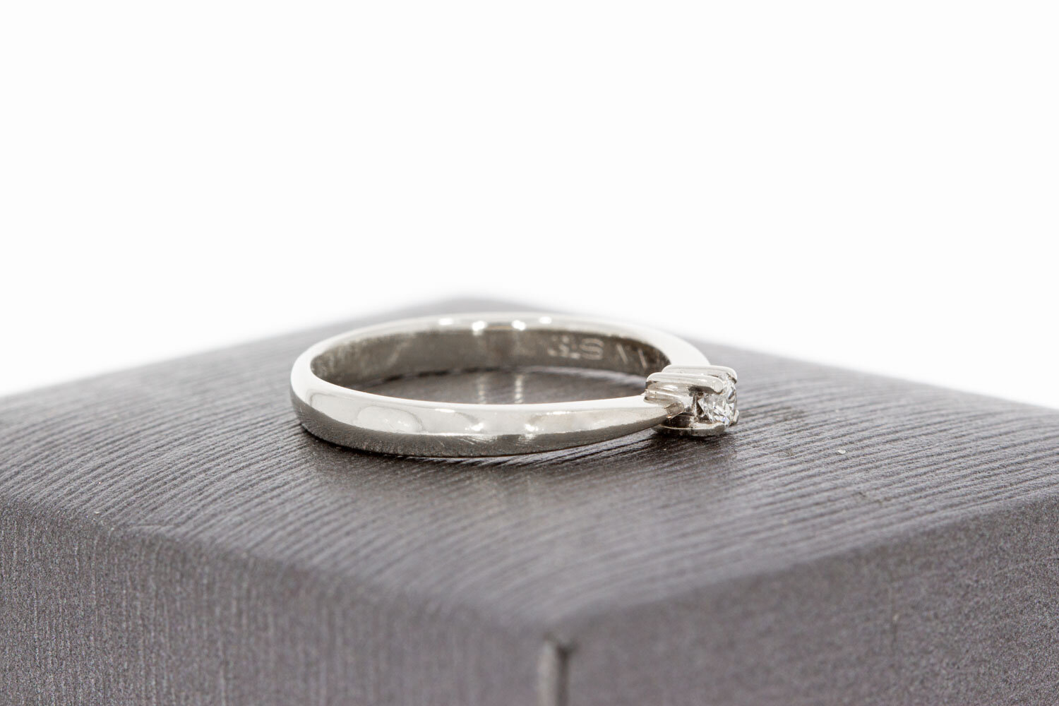 18 Karat Gold Solit&auml;rring Damen mit Diamant - Ringgr&ouml;&szlig;e 52