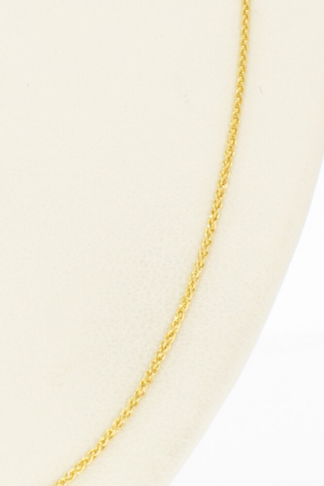 585 Gold Geflochtene Kette - 50 cm