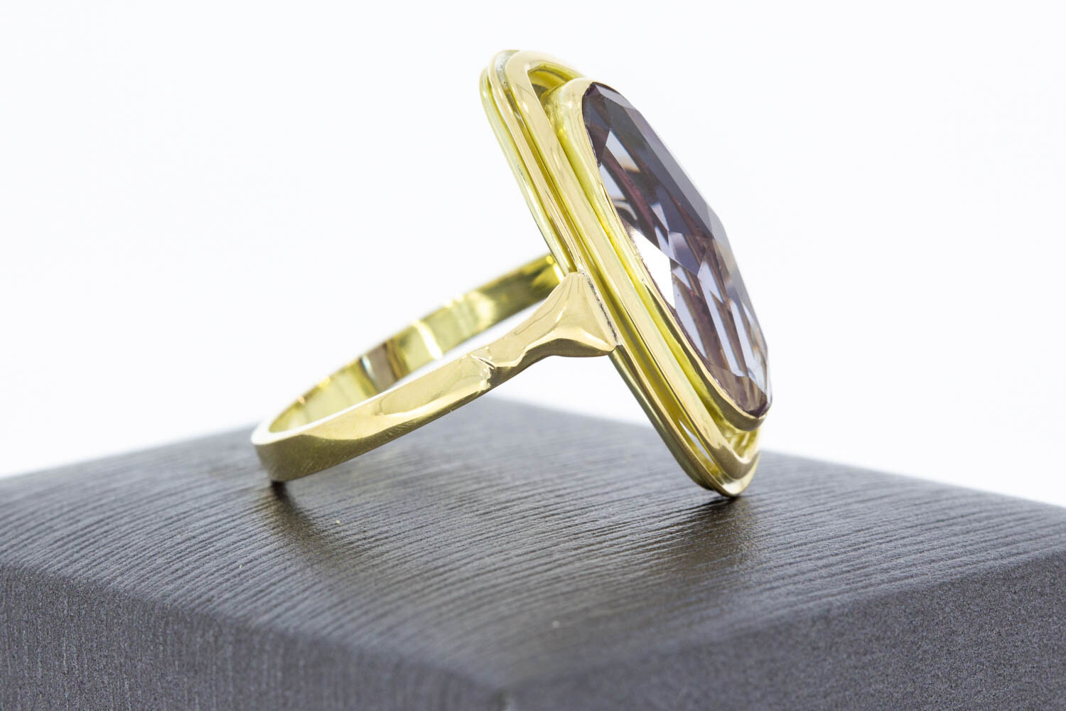 Vintage 585 Gold Ring mit Amethyst - Ringgr&ouml;&szlig;e 62, 5,5 g