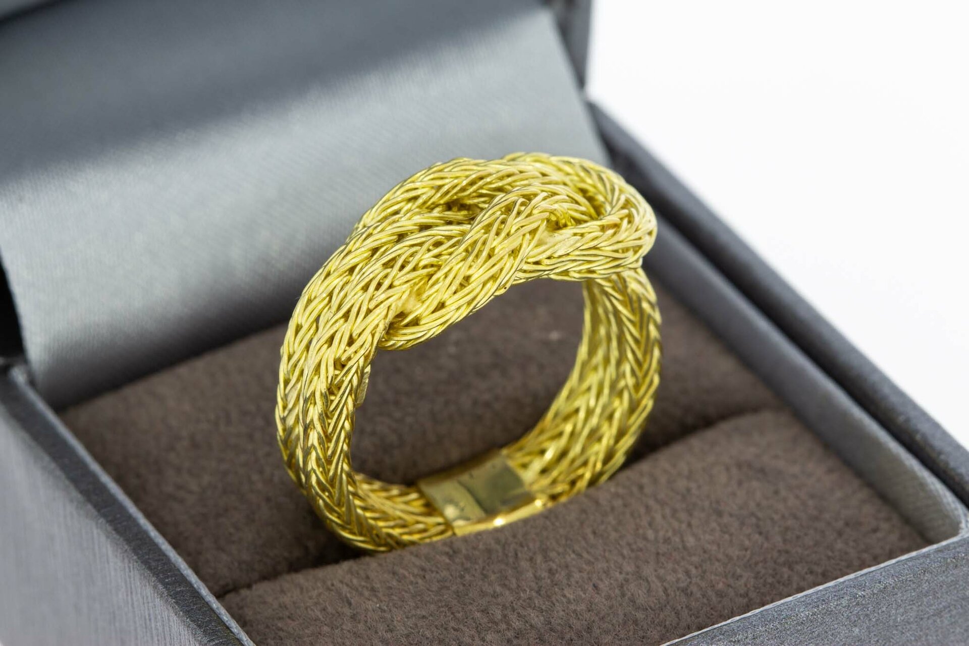 18 Karat Gold Statement-Ring Damen - Ringgr&ouml;&szlig;e 55