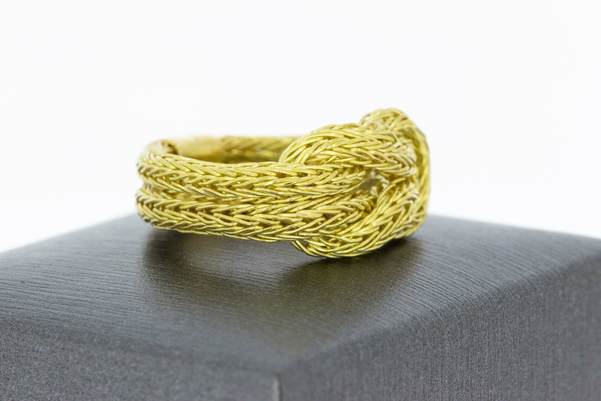 18 Karat Gold Statement-Ring Damen - Ringgr&ouml;&szlig;e 55