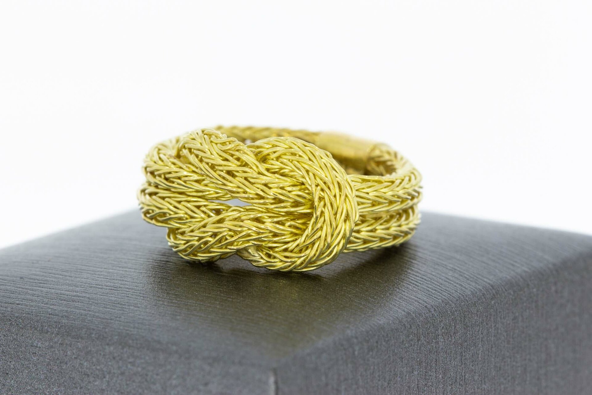 18 Karat Gold Statement-Ring Damen - Ringgr&ouml;&szlig;e 55