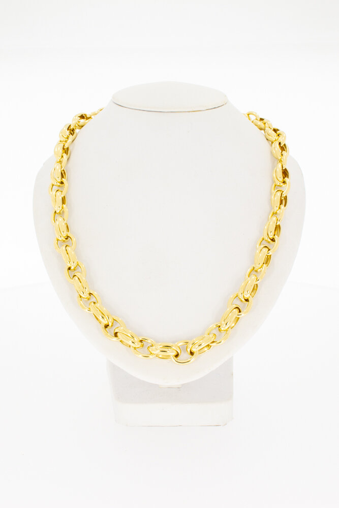 18 Karat Gold Ankerkette Herren - 46 cm, 88,6 g