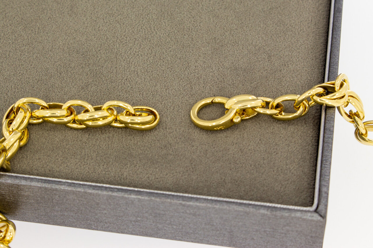 18 Karat Gold Ankerkette Herren - 46 cm, 88,6 g