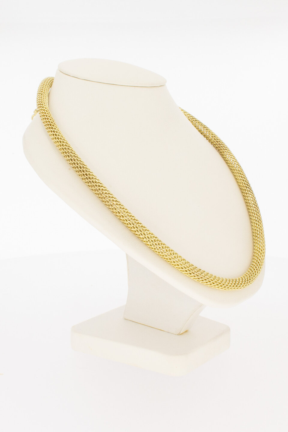 585 Gold Geflochtene Kette Damen - 44,8 cm
