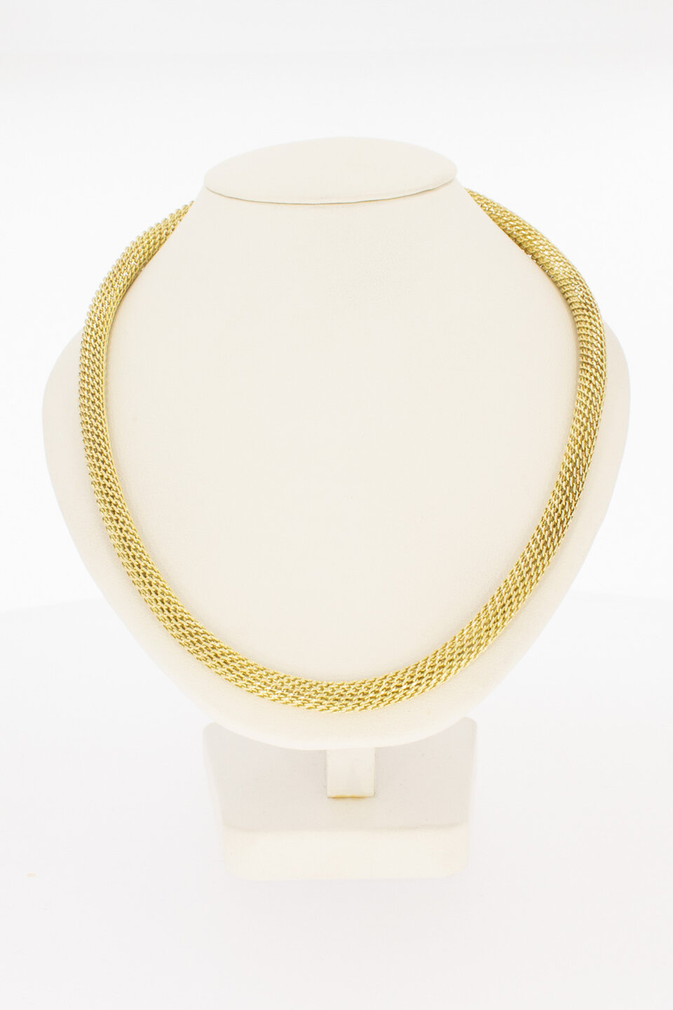 585 Gold Geflochtene Kette Damen - 44,8 cm