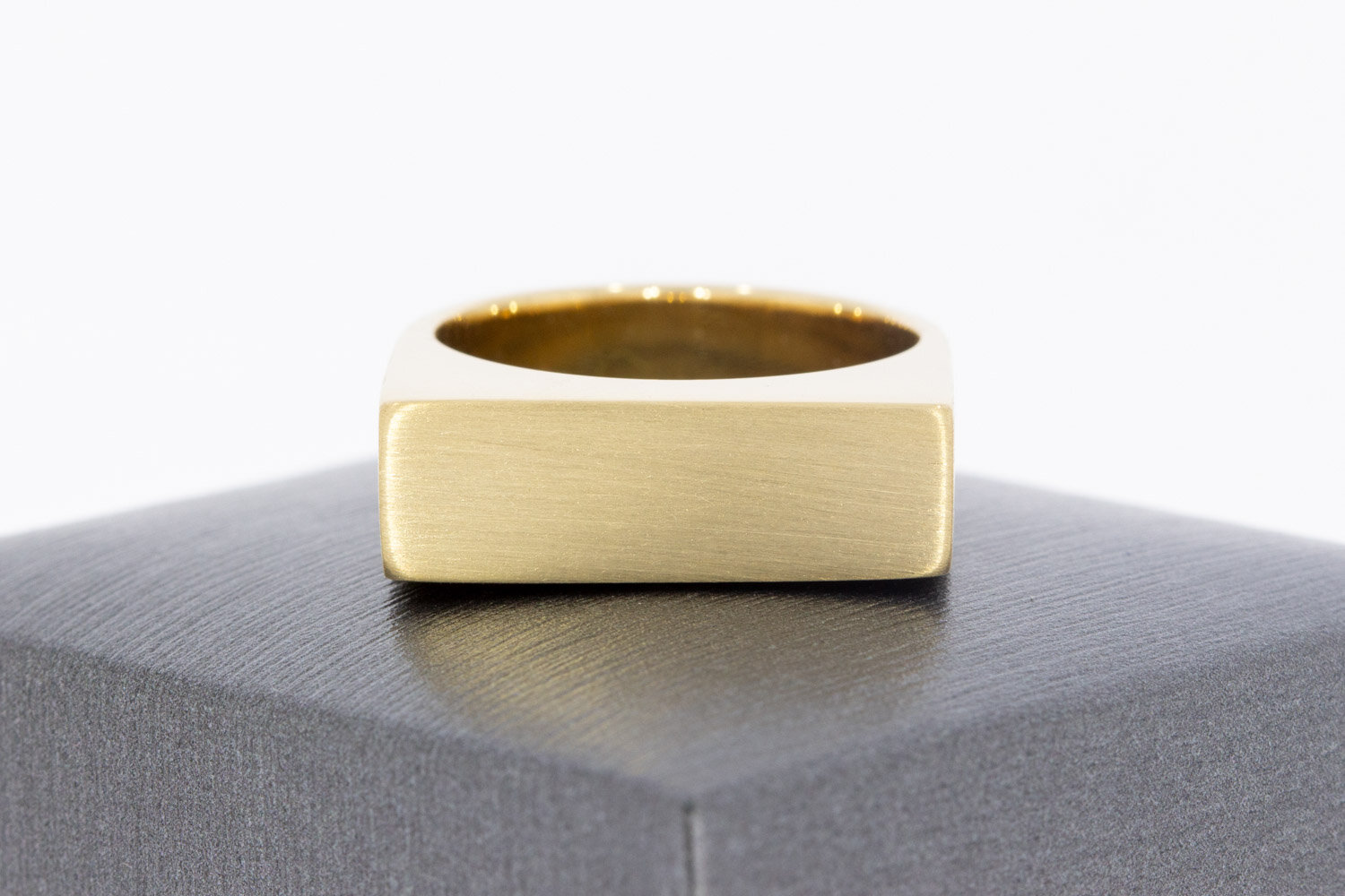 585 Gold Statement-Ring Herren - Ringgr&ouml;&szlig;e 58