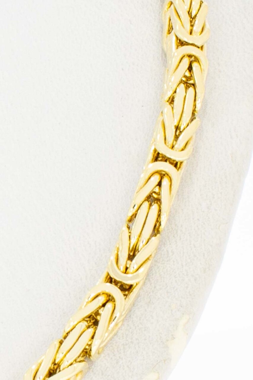 18 Karat Gold Byzantinische K&ouml;nigskette Herren - 80,4 cm