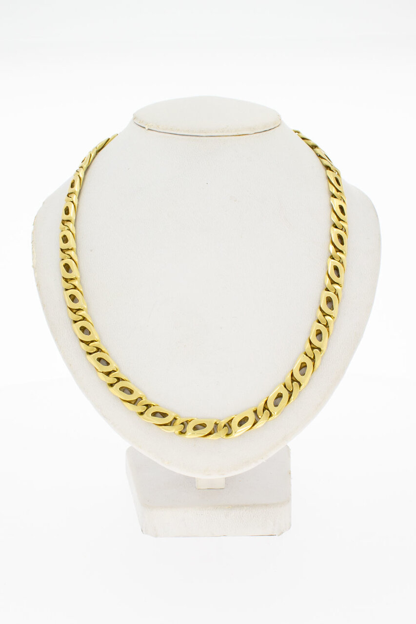 585 Gold Falkenaugenkette - 55,5 cm