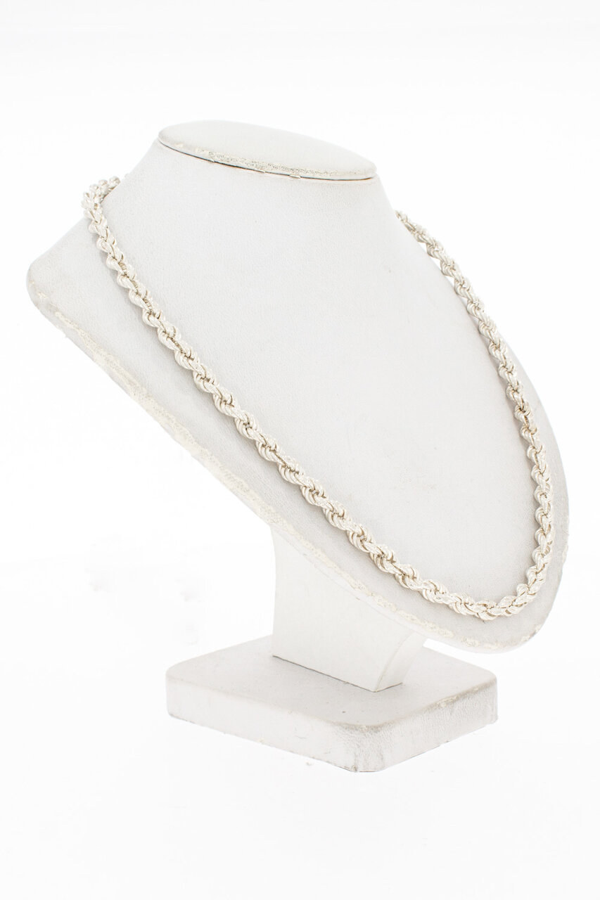 Silber (925) Kordelkette - l&auml;nge 90 cm