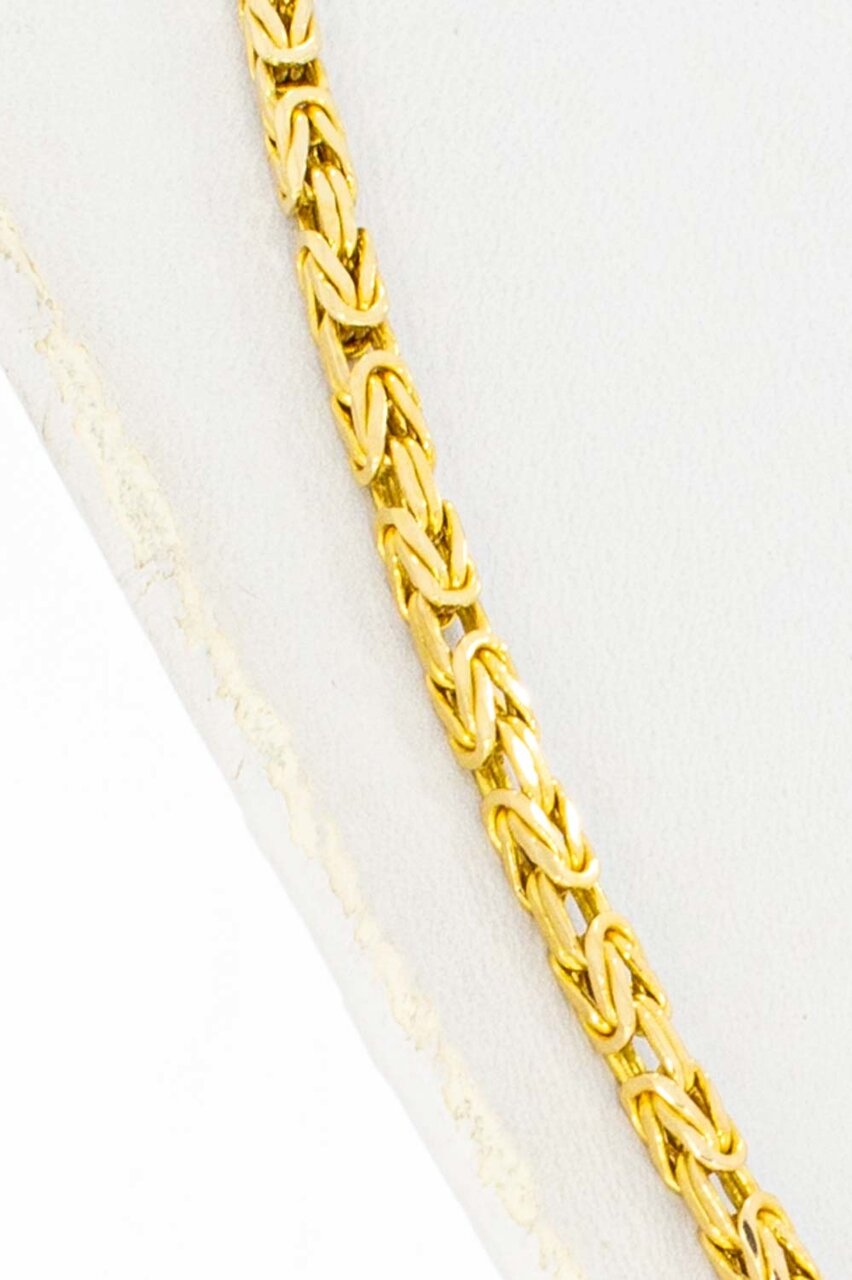 585 Gold Byzantinische K&ouml;nigskette - 65,2 cm
