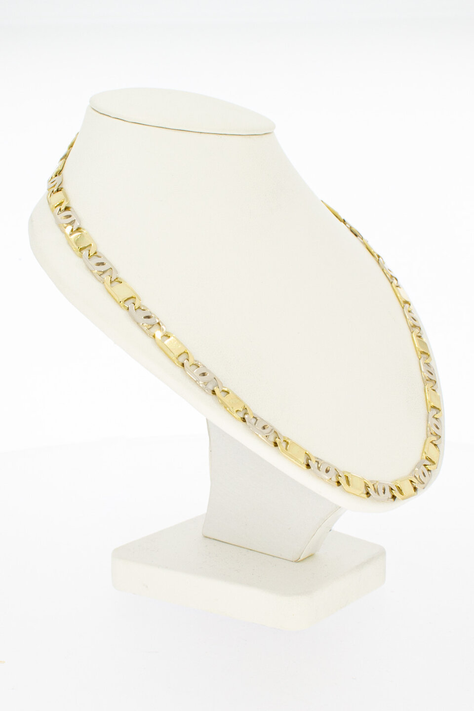 18 Karat Gold Falkenaugenkette - 54 cm